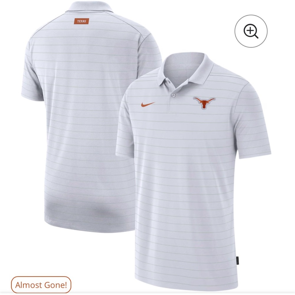 Men's Nike XXL White Texas Longhorns Polo Shirt